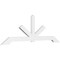 Ekena Millwork Vanguard Architectural Grade PVC Gable Bracket, 84"W x 28"H x 2"D x 4"F, 8/12 Pitch GBP084X28X0204VAN00 - alternate 1